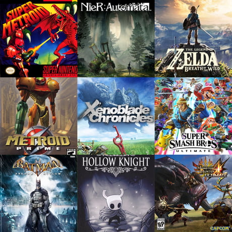 My 3x3 of favorite video games of all time. What are your favorites? :  r/gaming