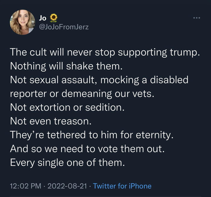 The Cult Will Never Stop Supporting Trump 9GAG the-cult-will-never-stop-supporting-trump-9gag