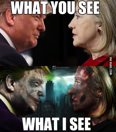 Summary Of The Us Election Joker Vs Two Face 9gag