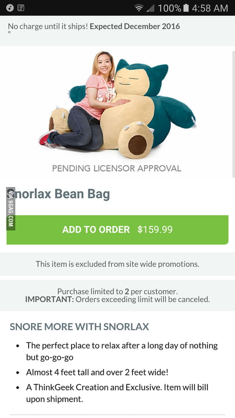 Snorlax Bean Bag - Etsy New Zealand