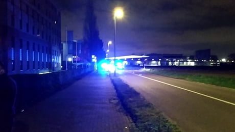 Brussels' ambalamb. What kind of a f**king siren is that?!