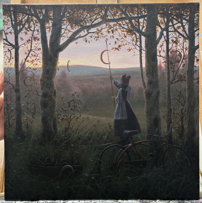 I finished this painting today. I hope some of you will enjoy looking ...