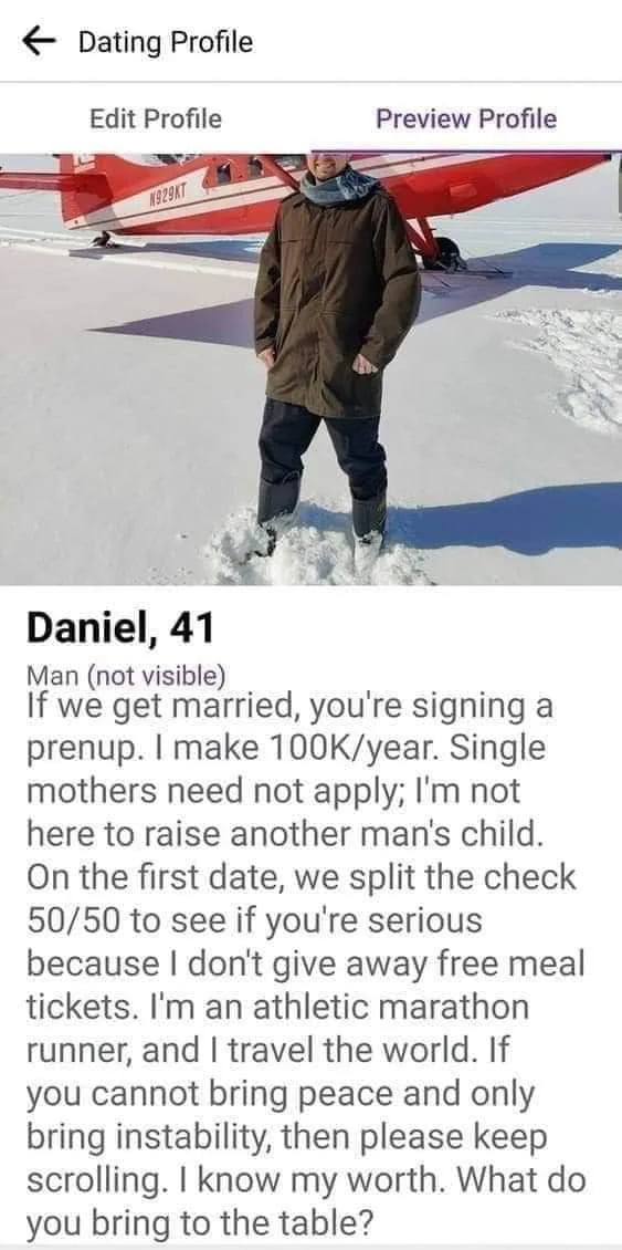 Made it clear beforehand..