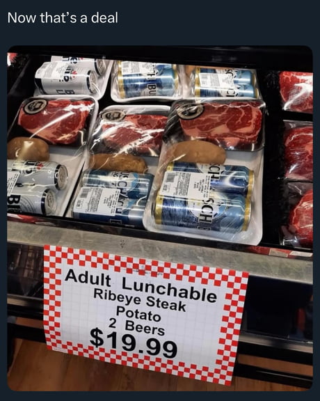 Adult Lunchable, now that's a deal