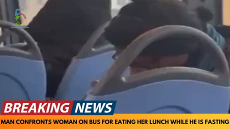 London, UK: Man harasses woman on the bus for eating while he's fasting during Ramadan