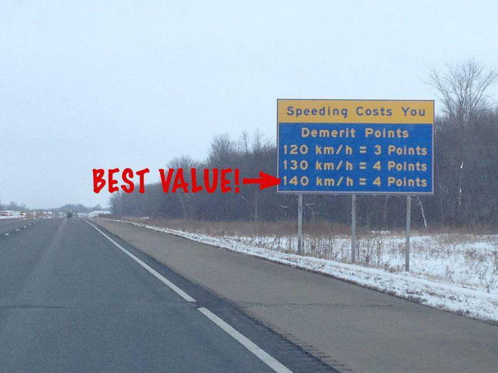 Not that I'm promoting speeding, but...