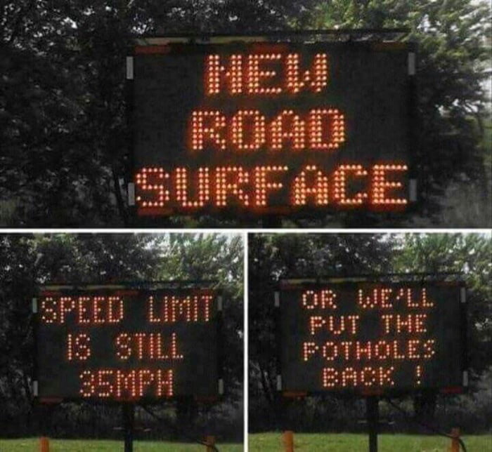City finally fixed our potholes!