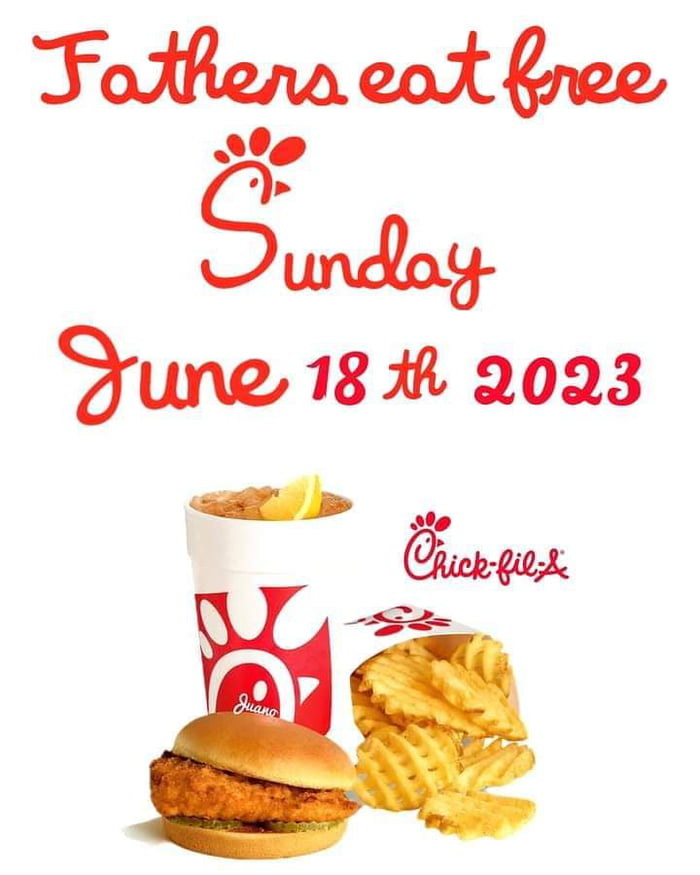 Take dad to Chick Fil A this Father's Day 9GAG