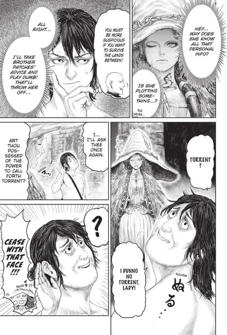 Ranni's followers in the Elden Ring official manga run an action