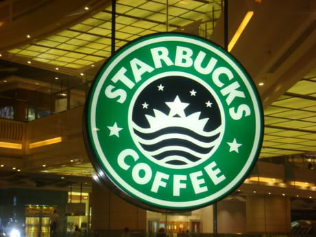 Starbucks Coffee Logo Which Was Used Exclusively In Saudi Arabia That Does Not Depicts Female Siren But Only Its Crown 9gag