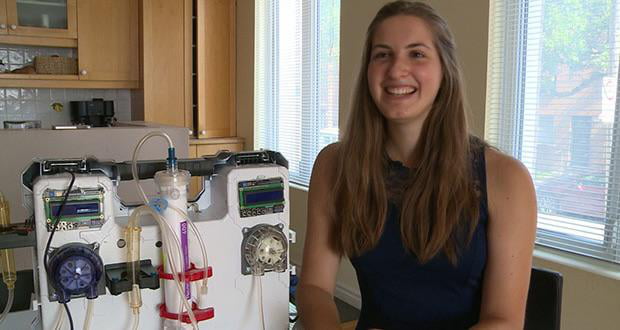 In 2015, a 17-year-old Canadian named Anya Pogharian invented the portable dialysis machine spending just $500 to build it (dialysis machines typically cost about $30,000). Her machine filters 4 litres of blood in 25 minutes.