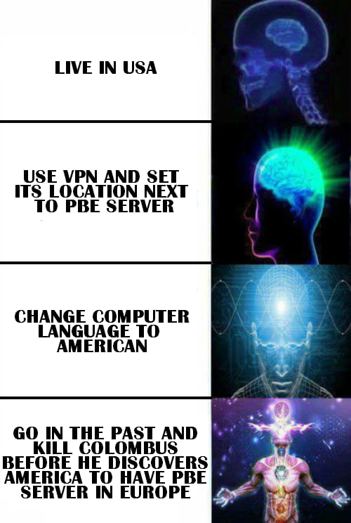 How to have low ping on PBE LoL server in Europe 9GAG