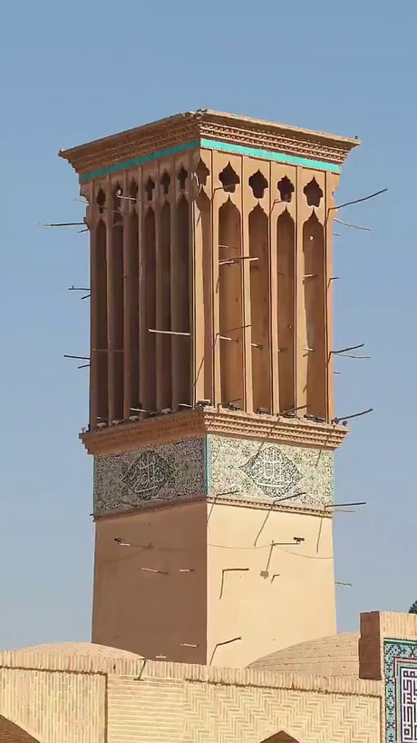 The Persian wind tower or how a 700-year-old air conditioner could cool an environment up to 12°C with no electricity