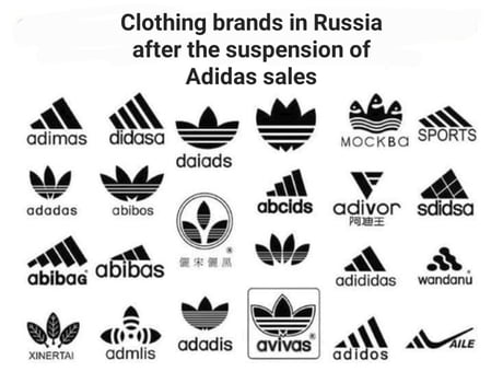 Adidas Closes Stores And Suspends Online Sales In Russia - 9GAG
