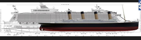 Accurate size comparison of Rms Titanic (1912) and Harmony of the seas!(the  biggest cruise ship ever made) - 9GAG