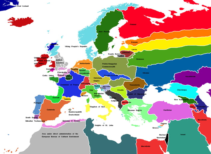 Map of Europe, 2030 9GAG
