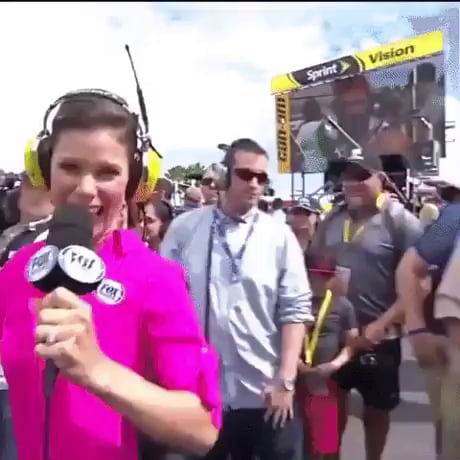 She couldn't even see him