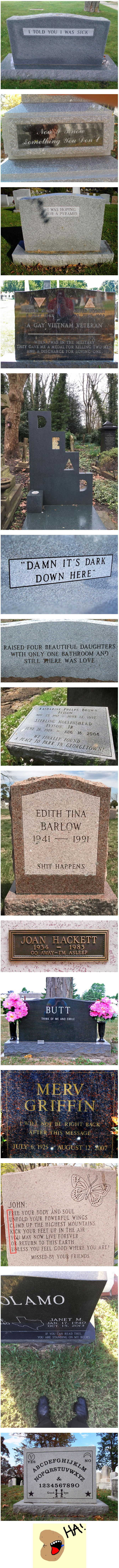 Clever Tombstones by People Whose Sense of Humor Will Live Forever