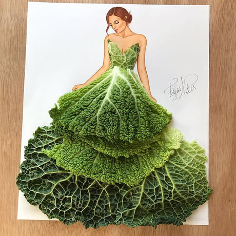 3D Fashion Illustrations Use Unexpected Objects to Make Beautiful