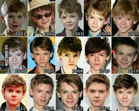 Evolution of Thomas brodie sangster 9GAG