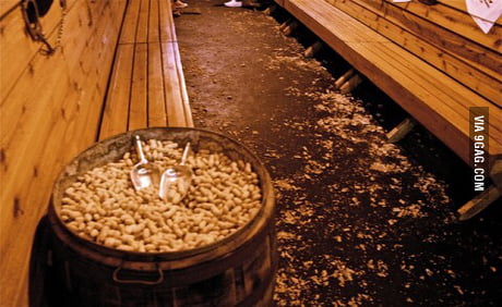 For The People Asking What Restaurant Lets You Throw Peanut Shells On The Floor This Is The Waiting Area For Texas Roadhouse 9gag