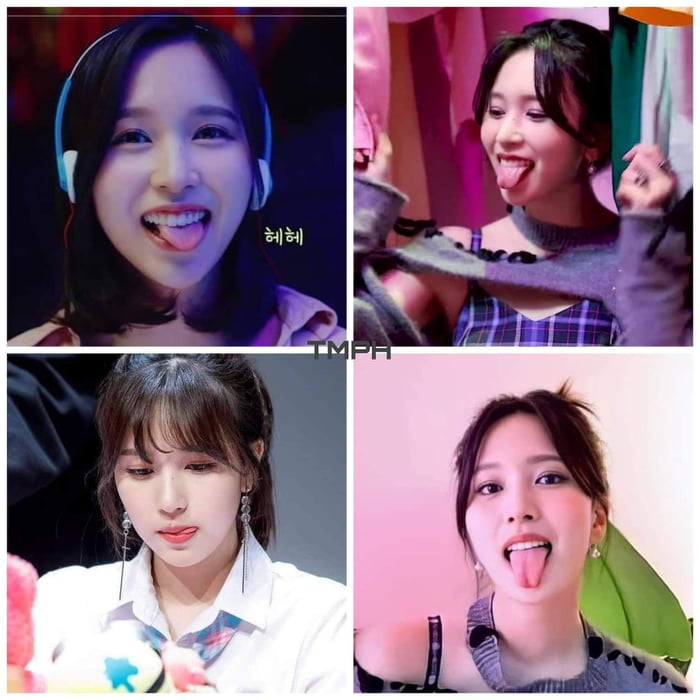 Photo : Mina and her tongue