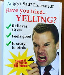 Yelling is like talking, but LOUDER!