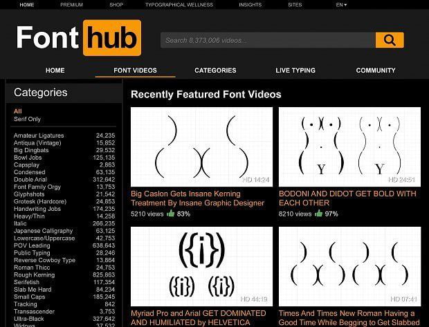 Some sexy fonts