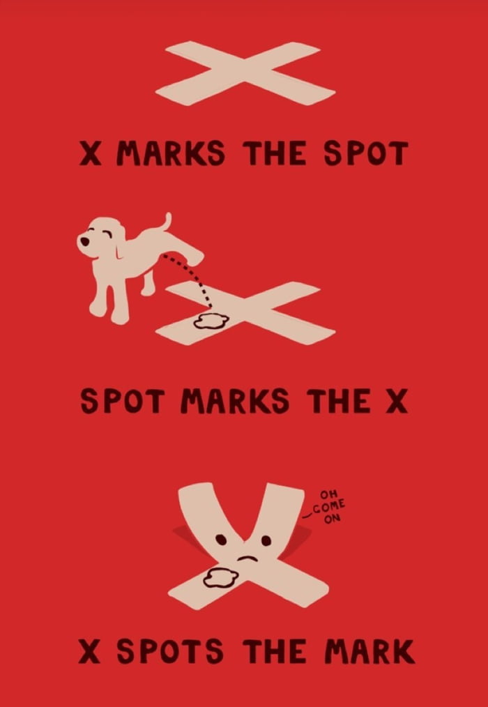 X spots the mark