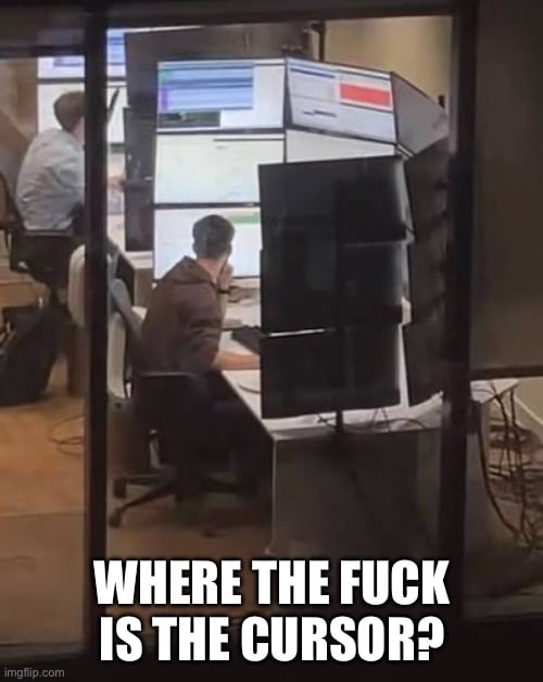 Try the ctrl cursor indicator