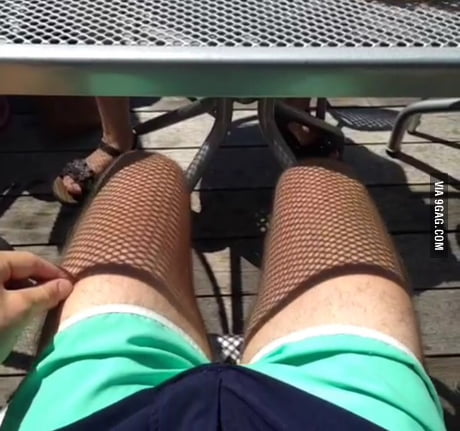 I feel so sexy when I slip on my fishnet stockings - 9GAG