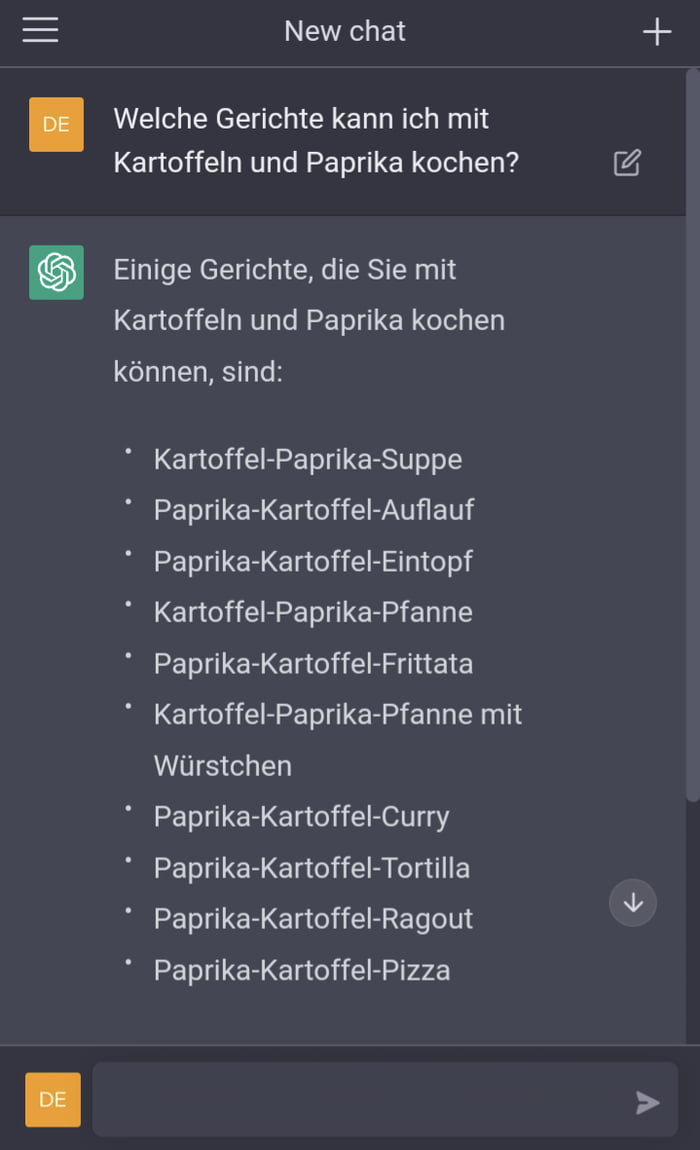 Neither German nor AI know how to cook potatoes and bell pepper 9GAG