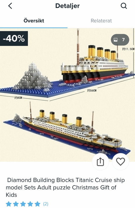 Titanic Lego. They even got the iceberg. - 9GAG