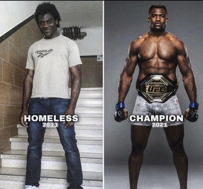 Francis Ngannou was raised in extreme poverty in Cameroon and began working in salt mines at age 10. He later migrated to Europe, crossing the Sahara in pursuit of his dream to become a professional fighter. This year, he became UFC heavyweight champion.