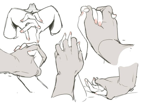 How to Draw Hands Holding Chopsticks Step by Step  AnimeOutline