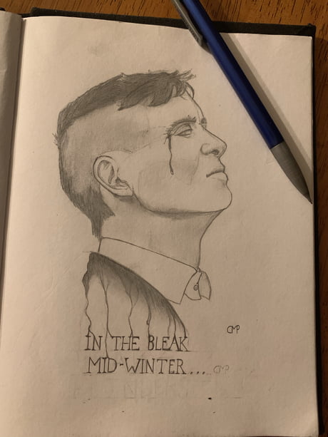 Tommy Shelby Drawing by Brandy Hickman - Pixels