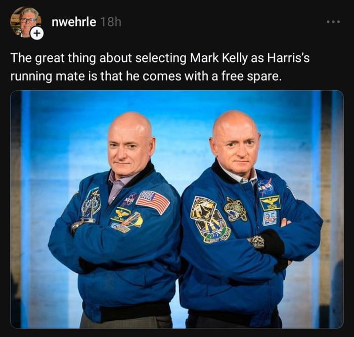 The great thing about selecting Mark Kelly as Harris’s running mate is