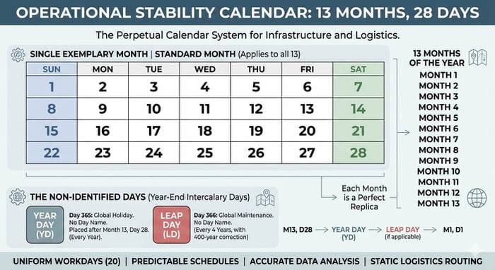 Is a calendar like this more efficient?