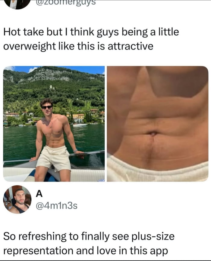 Justice for plus size men