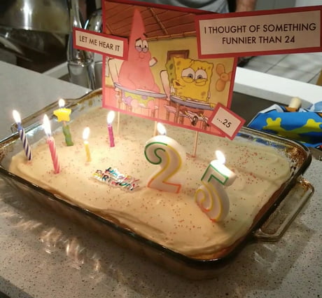 Spongebob 25th Birthday Spongebob Birthday Cake, 25th , 51% OFF
