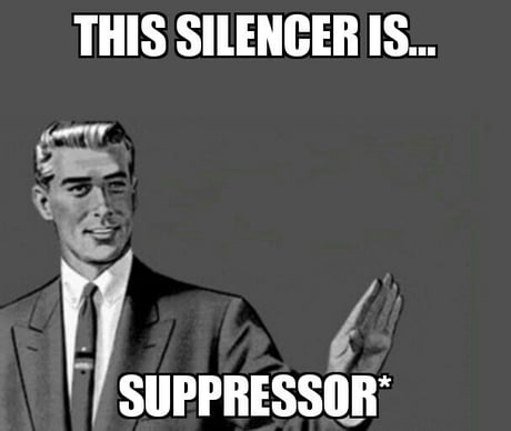 Silencer memes. Best Collection of funny Silencer pictures on