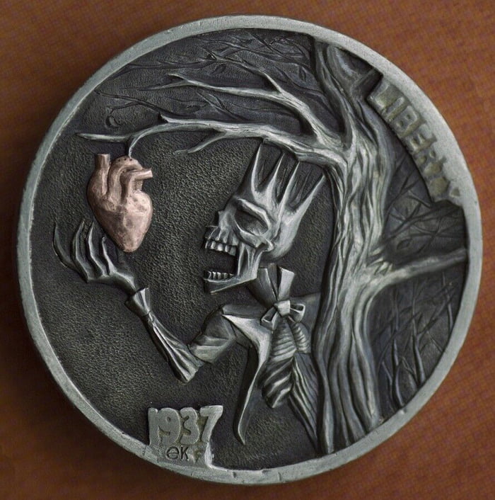 Heart eater hand carved