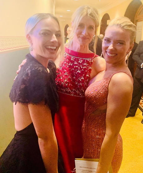 Margot Robbie, Laura Dern   Scarlett Johansson (BAFTA 2020) - 9GAG