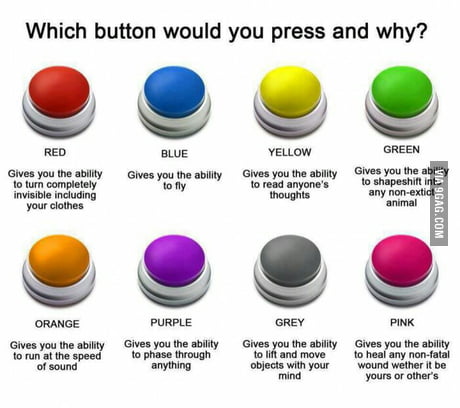 Which button would you press? - 9GAG