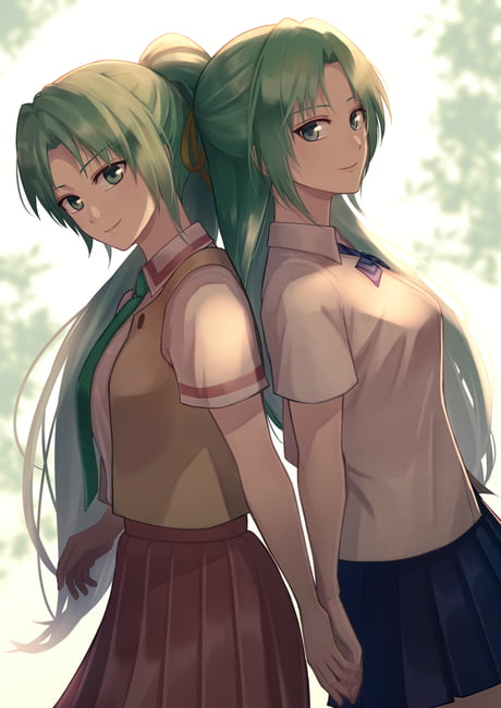 Brown Hair Anime Girl Twins, anime twins HD wallpaper | Pxfuel-demhanvico.com.vn
