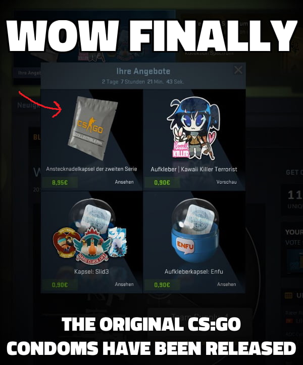 The official cs:go condoms are here. amazing! - 9GAG