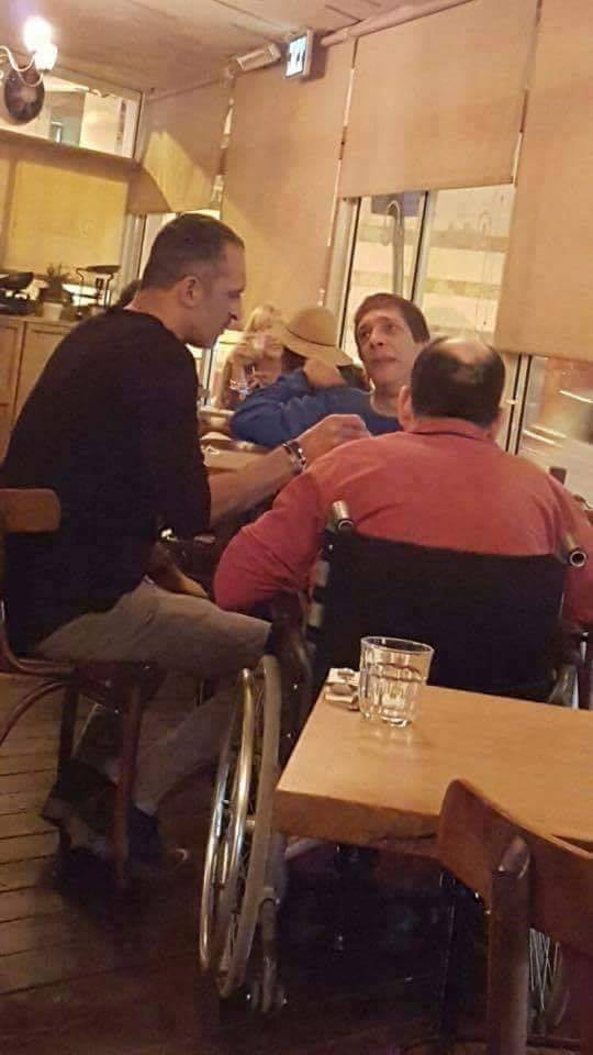 Raffaello restaurant, israel. the owner was spotted feeding two disabled people that can't eat by themselves.
faith in humanity restored
