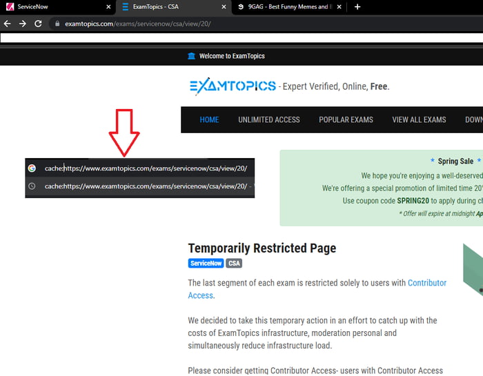 If you re studying using examtopics and your access is restricted try