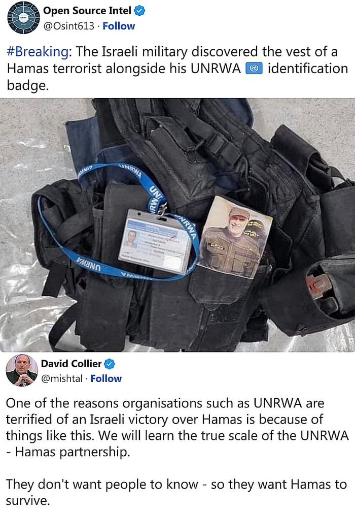 Wonder Why So Many UNRWA Workers Have Reportedly Died In This War? That ...