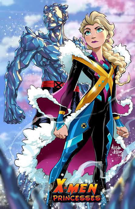 New X-men and Disney princesses crossover comic looks like Elsa has a stand from JoJos Bizarre Adventure